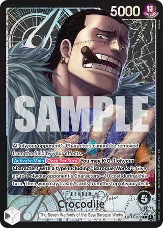 Crocodile (Alternate Art) #OP14-079-alternate-art · The Azure Sea's Seven One Piece card