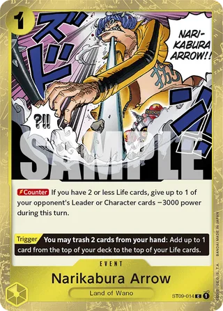Narikabura Arrow (Textured Foil) #ST09-014-textured-foil · Premium Booster -The Best- One Piece card