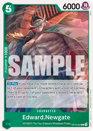 Edward.Newgate #OP10-024 · Royal Blood One Piece card