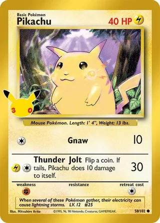 Pikachu #014 · 30th Classic Collection Pokémon card