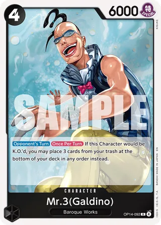 Mr.3(Galdino) #OP14-092 · The Azure Sea's Seven One Piece card