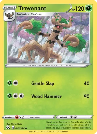 Trevenant #17 · Fusion Strike Pokémon card