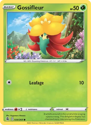 Gossifleur #24 · Fusion Strike Pokémon card