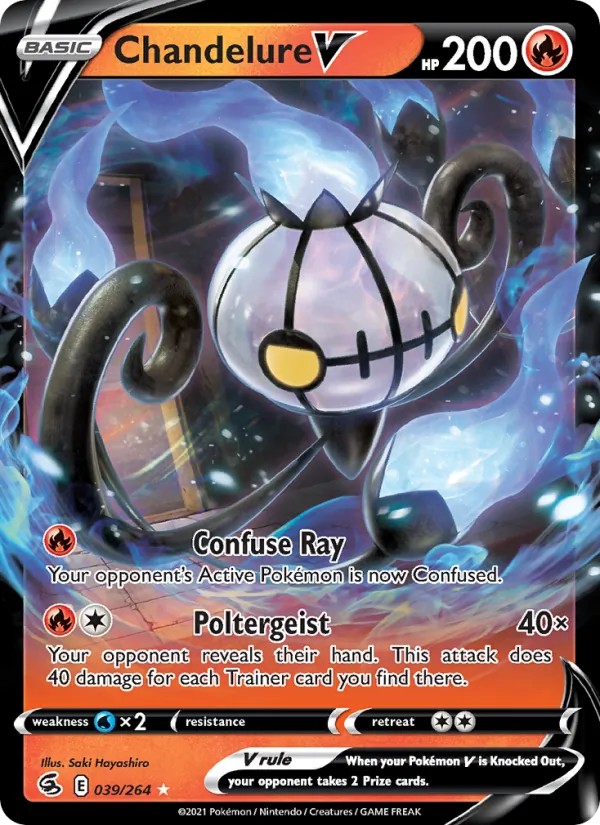 Chandelure V full card art
