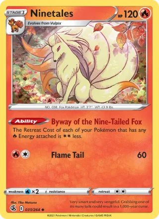 Ninetales #31 · Fusion Strike Pokémon card