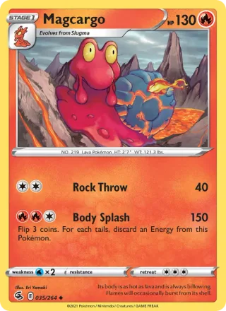 Magcargo #35 · Fusion Strike Pokémon card