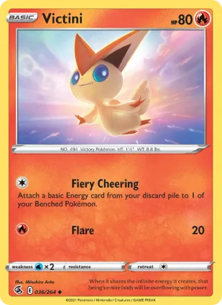 Victini #36 · Fusion Strike Pokémon card