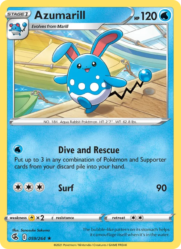 Azumarill full card art