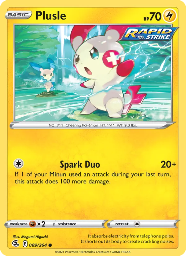 Plusle full card art