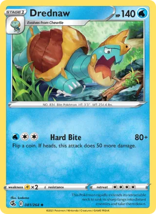 Drednaw #81 · Fusion Strike Pokémon card