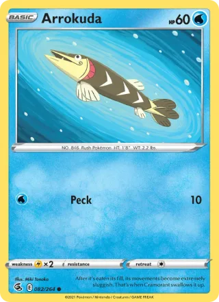 Arrokuda #82 · Fusion Strike Pokémon card