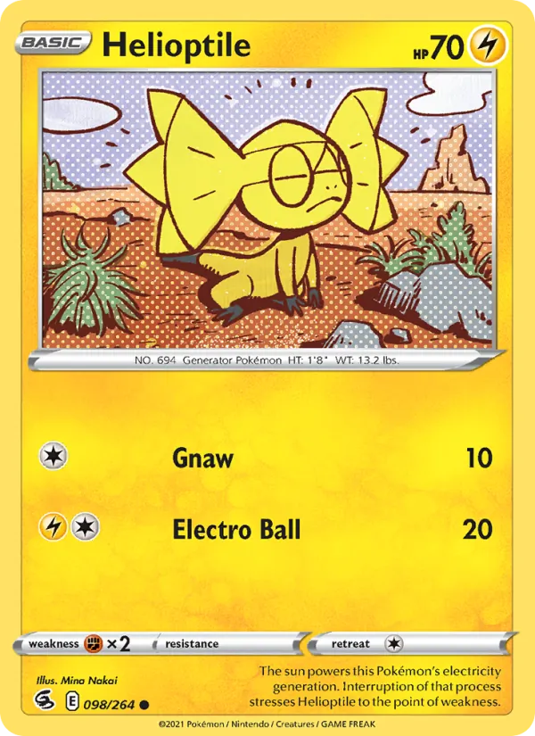 Helioptile full card art