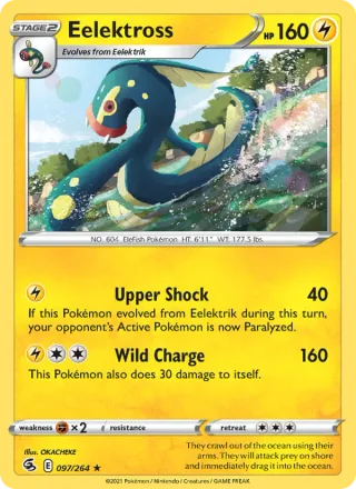Eelektross #97 · Fusion Strike Pokémon card