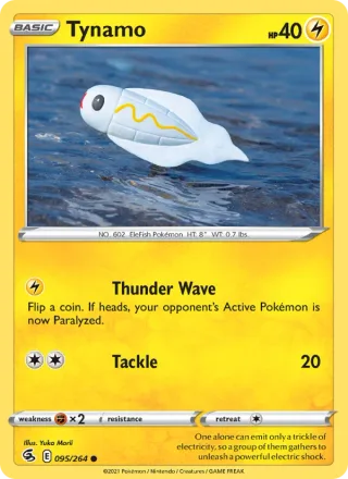 Tynamo #95 · Fusion Strike Pokémon card