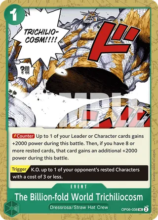 The Billion-fold World Trichiliocosm (Jolly Roger Foil) #OP06-038-jolly-roger-foil · Premium Booster -The Best- One Piece card