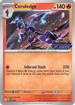 Ceruledge #014 · MEP Black Star Promos Pokémon card