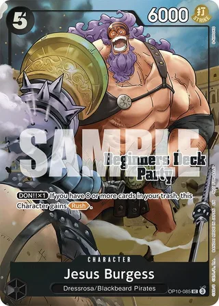Jesus Burgess (Beginners Deck Party [ST-23] - [ST-28] Winner Pack) #OP10-085-beginners-deck-party-st-23-st-28-winner-pack · One Piece Promotion Cards One Piece card