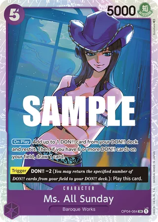 Ms. All Sunday #OP04-064 · Kingdoms of Intrigue One Piece card