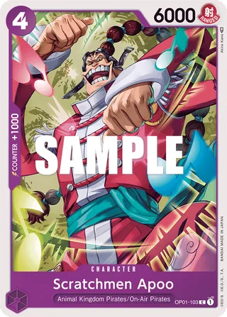 Scratchmen Apoo #OP01-103 · Romance Dawn One Piece card