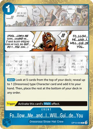 Fo...llow...Me...and...I...Will...Gui...de...You #OP10-059 · Royal Blood One Piece card