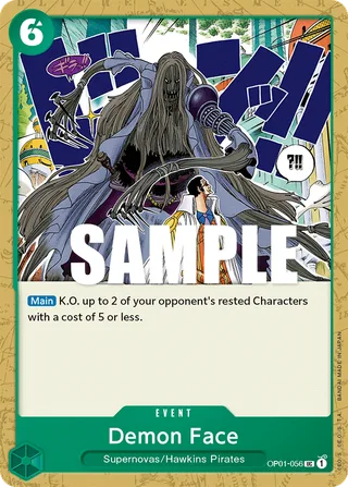 Demon Face #OP01-056 · Romance Dawn One Piece card