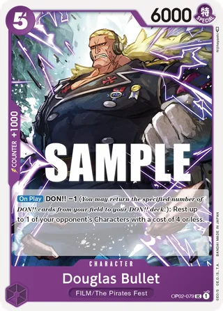 Douglas Bullet #OP02-079 · Paramount War Pre-Release Cards One Piece card