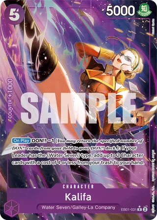Kalifa (Alternate Art) #EB01-031-alternate-art · Extra Booster: Memorial Collection One Piece card