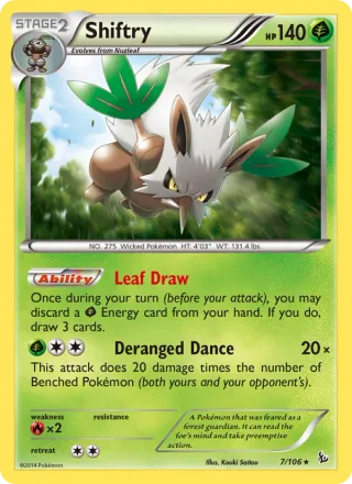 Shiftry #7 · Flashfire Pokémon card