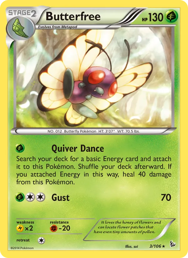 Butterfree full card art