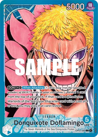 Donquixote Doflamingo (Parallel) #OP01-060-parallel · Romance Dawn One Piece card