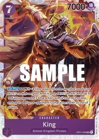 King #OP01-096 · Romance Dawn One Piece card