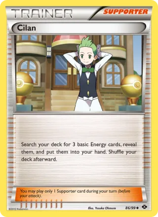 Cilan #86 · Next Destinies Pokémon card