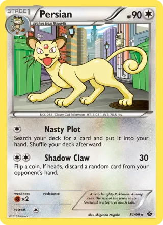 Persian #81 · Next Destinies Pokémon card