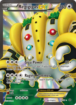 Regigigas-EX #99 · Next Destinies Pokémon card