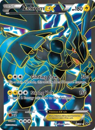Zekrom-EX #97 · Next Destinies Pokémon card