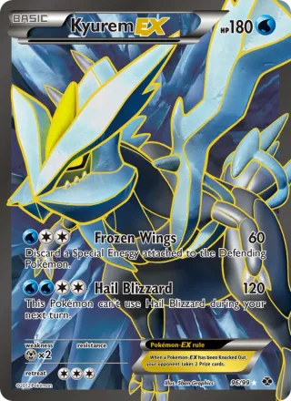 Kyurem-EX #96 · Next Destinies Pokémon card