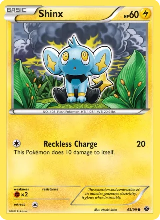 Shinx #43 · Next Destinies Pokémon card