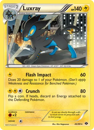 Luxray #46 · Next Destinies Pokémon card