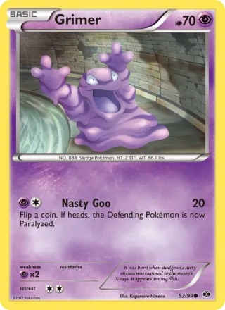Grimer #52 · Next Destinies Pokémon card