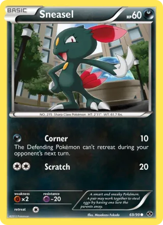 Sneasel #69 · Next Destinies Pokémon card