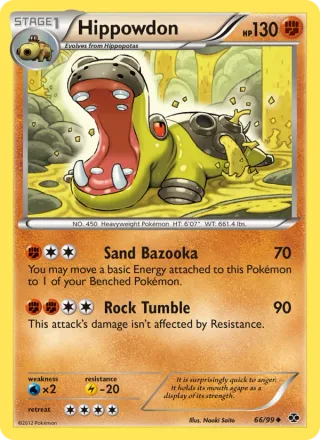 Hippowdon #66 · Next Destinies Pokémon card