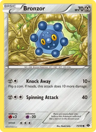 Bronzor #75 · Next Destinies Pokémon card