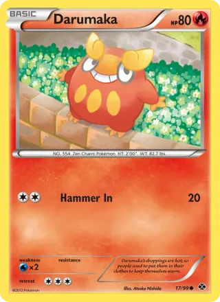 Darumaka #17 · Next Destinies Pokémon card