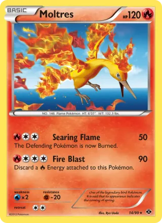 Moltres #14 · Next Destinies Pokémon card