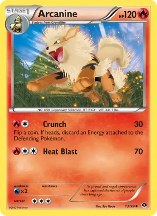 Arcanine #13 · Next Destinies Pokémon card