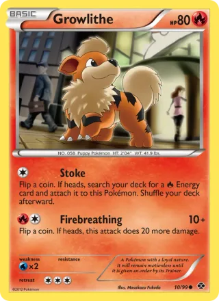 Growlithe #10 · Next Destinies Pokémon card