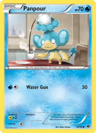 Panpour #28 · Next Destinies Pokémon card