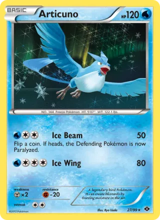 Articuno #27 · Next Destinies Pokémon card