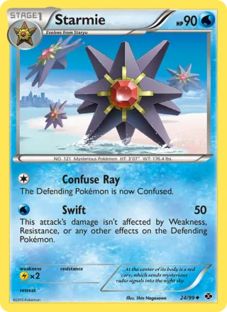 Starmie #24 · Next Destinies Pokémon card