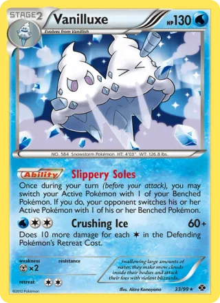 Vanilluxe #33 · Next Destinies Pokémon card